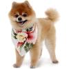 imageHawaiian Matching Pattern Dog Bandana in Cream Rafelsia Size SmallBandana in Cream Rafelsia