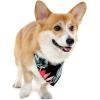 imageHawaiian Matching Pattern Dog Bandana in Orchid Breeze Navy Size SmallBandana in Blooming Lily