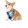 imageHawaiian Matching Pattern Dog Bandana in Orchid Breeze Navy Size SmallBandana in Orchid Breeze Navy