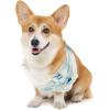 imageHawaiian Matching Pattern Dog Bandana in Orchid Breeze Navy Size SmallBandana in Orchid Breeze White
