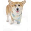 imageHawaiian Matching Pattern Dog Bandana in Pacific Palm Navy Size SmallBandana in Pacific Palm Cream