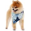 imageHawaiian Matching Pattern Dog Bandana in Pacific Palm Navy Size SmallBandana in Pacific Palm Navy