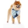 imageHawaiian Matching Pattern Dog Bandana in Pacific Palm Navy Size SmallBandana in Pacific Palm Navy