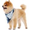 imageHawaiian Matching Pattern Dog Bandana in Pacific Palm Navy Size SmallBandana in Pacific Palm Navy