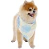 imageHawaiian Matching Pattern Dog Bandana in Pacific Palm Navy Size SmallBandana in Pacific Palm Cream