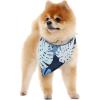 imageHawaiian Matching Pattern Dog Bandana in Pacific Palm Navy Size SmallBandana in Pacific Palm Navy