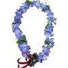 imageHawaii Luau Party Artificial Fabric Princess Plumeria LeiBlue Purple