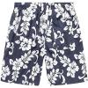 imageHawaii Hangover Mens Swim Trunk in Royal Blue with Side Floral HibiscusAll Over Floral Print in Navy
