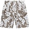 imageHawaii Hangover Mens Swim Trunk in Royal Blue with Side Floral HibiscusAll Over Floral Print in Olive Green