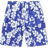 imageHawaii Hangover Mens Swim Trunk in Royal Blue with Side Floral HibiscusAll Over Floral Print in Royal Blue