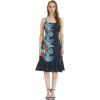 imageMatchable Couple Hawaiian Luau Shirt or Mermaid Ruffle Dress in Orchid Paradise NavyMen Orchid Paradise Navy