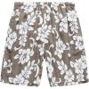 imageHawaii Hangover Mens Swim Trunk in Royal Blue with Side Floral HibiscusAll Over Floral Print in Olive Green