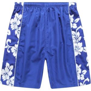 imageHawaii Hangover Mens Swim Trunk in Royal Blue with Side Floral HibiscusRoyal Blue With Side Floral Hibiscus