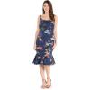 imageHawaii Hangover Womens Hawaiian Mermaid Ruffle Dress in Christmas Santa in HawaiiChristmas Santa in Hawaii in Navy White