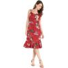 imageHawaii Hangover Womens Hawaiian Mermaid Ruffle Dress in Christmas Santa in HawaiiChristmas Santa in Hawaii in Red