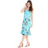 imageHawaii Hangover Womens Hawaiian Mermaid Ruffle Dress in Christmas Santa in HawaiiChristmas Santa in Hawaii in Turquoise Black