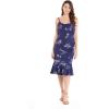 imageHawaii Hangover Womens Hawaiian Mermaid Ruffle Dress in Christmas Santa in HawaiiClassic Navy