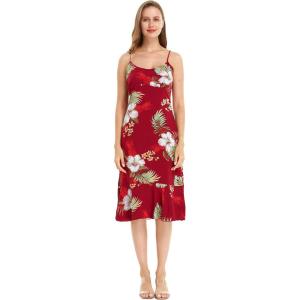 imageHawaii Hangover Womens Hawaiian Mermaid Ruffle Dress Pineapple Garden NavyPineapple Garden Burgundy