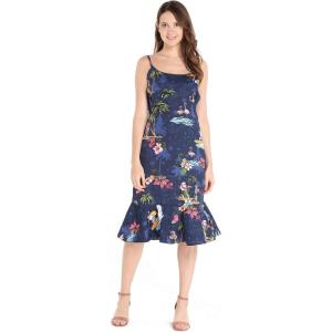 imageHawaii Hangover Womens Hawaiian Mermaid Ruffle Dress in Christmas Santa in HawaiiChristmas Santa in Hawaii in Navy White