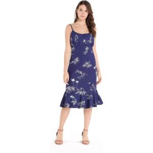 imageHawaii Hangover Womens Hawaiian Mermaid Ruffle Dress in Christmas Santa in HawaiiClassic Navy