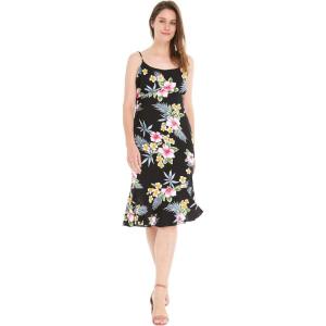 imageHawaii Hangover Womens Hawaiian Mermaid Ruffle Dress in HibiscusHibiscus Black