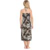 imageGirl Hawaiian Halter Dress in Palm LeafLeaf Black