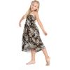 imageGirl Hawaiian Halter Dress in Palm LeafLeaf Black