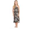 imageGirl Hawaiian Halter Dress in Palm LeafLeaf Black