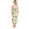 imageGirl Hawaiian Halter Dress in Palm LeafLeaf Green White