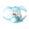 imageHawaii Luau Party Dance Performance Plastic Pastel Plumeria Flower with Center Stone hair claw clips in PinkBlue