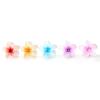 imageHawaii Luau Party Dance Performance Plastic Pastel Plumeria Flower with Center Stone hair claw clips in PinkMixed