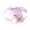 imageHawaii Luau Party Dance Performance Plastic Pastel Plumeria Flower with Center Stone hair claw clips in PinkPurple