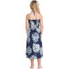 imageGirl Hawaiian Halter Dress in Palm LeafPalm Leaf Navy