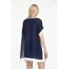 imageHawaii Hangover Beach Top Short Cover up Top in Navy with White