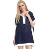 imageHawaii Hangover Beach Top Short Cover up Top in Navy with White