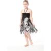 imageGirl Hawaiian Halter Dress in Black IndriBlack Indri