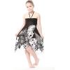 imageGirl Hawaiian Halter Dress in Black IndriBlack Indri