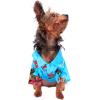 imageHawaiian Matching Pattern Dog Aloha Shirt in Christmas Santa in Hawaii Turquoise Size XLargeChristmas Santa in Hawaii Turquoise