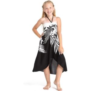 imageGirl Hawaiian Halter Dress in Black IndriIndri Black