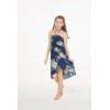 imageGirl Hawaiian Halter Dress in Pineapple GardenPineapple Garden Navy