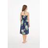 imageGirl Hawaiian Halter Dress in Pineapple GardenPineapple Garden Navy
