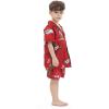 imageMatchable Family Hawaiian Luau Men Women Girl Boy Clothes in Christmas Santa in Hawaii RedBoy Short Sleeve