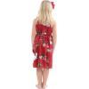 imageMatchable Family Hawaiian Luau Men Women Girl Boy Clothes in Christmas Santa in Hawaii RedGirl Elastic Strap