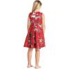 imageMatchable Family Hawaiian Luau Men Women Girl Boy Clothes in Christmas Santa in Hawaii RedGirl Fit and Flare
