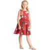 imageMatchable Family Hawaiian Luau Men Women Girl Boy Clothes in Christmas Santa in Hawaii RedGirl Fit and Flare
