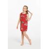 imageMatchable Family Hawaiian Luau Men Women Girl Boy Clothes in Christmas Santa in Hawaii RedGirl Tank