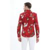 imageMatchable Family Hawaiian Luau Men Women Girl Boy Clothes in Christmas Santa in Hawaii RedMen Long Sleeve