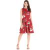 imageMatchable Family Hawaiian Luau Men Women Girl Boy Clothes in Christmas Santa in Hawaii RedWomen Fit and Flare