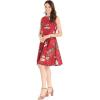 imageMatchable Family Hawaiian Luau Men Women Girl Boy Clothes in Christmas Santa in Hawaii RedWomen Fit and Flare
