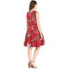 imageMatchable Family Hawaiian Luau Men Women Girl Boy Clothes in Christmas Santa in Hawaii RedWomen Fit and Flare